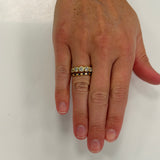18K Yellow Gold Sapphire Station Ring