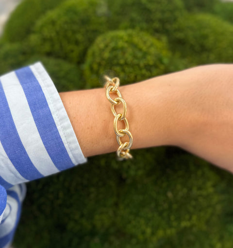 18K Yellow Gold Link Bracelet