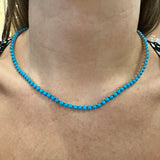 18K Yellow Gold Turquoise Necklace