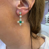 LPL Signature Collection 18K Yellow Gold 'Perri' Drops with Emeralds