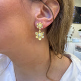 Double Flower Diamond Drops