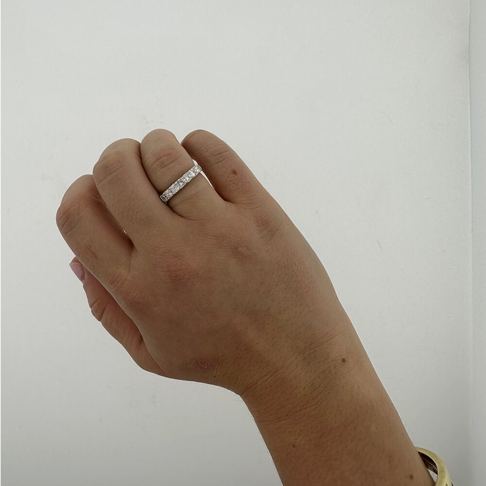 JB Star Platinum 7 stone radiant cut