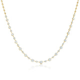 Kwiat 18K yellow gold starry night necklace with alternating diamonds