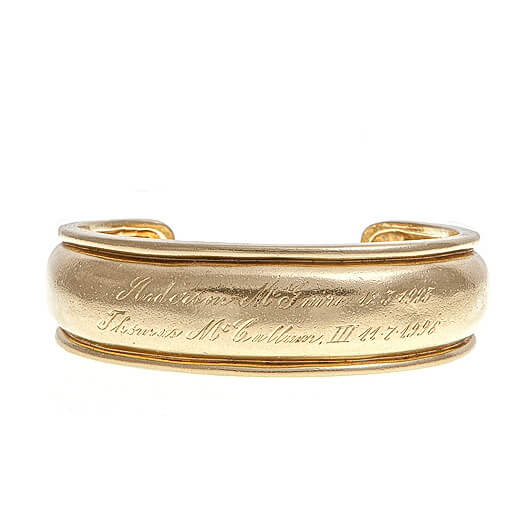 LPL Signature Collection "The Laura Cuff" Custom 18k Yellow Gold Cuff