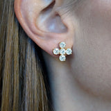 LPL Signature Collection18K Yellow Gold and Diamond Array Studs