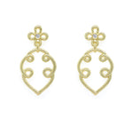 LPL Signature Collection 18K Yellow Gold Loop Drop Earrings with Diamond