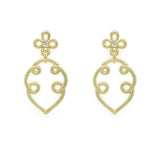 LPL Signature Collection 18K Yellow Gold Loop Drop Earrings with Diamond
