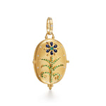Large Blue Sapphire Primavera Locket