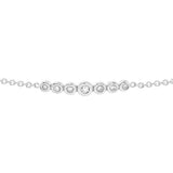 Graduated Diamond Bezel Bolo Bracelet