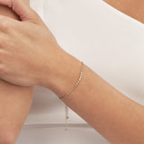 Graduated Diamond Bezel Bolo Bracelet