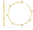 Midas large bead hoops 14K gold 1.6 inch