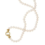 Elizabeth Locke Pearl necklace with Serena  clasp