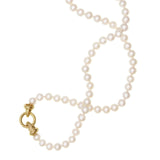 Elizabeth Locke Pearl necklace with Serena  clasp