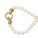 Elizabeth Locke Pearl necklace with Serena  clasp