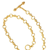 Elizabeth Locke Siena Link Necklace in 19k yellow gold