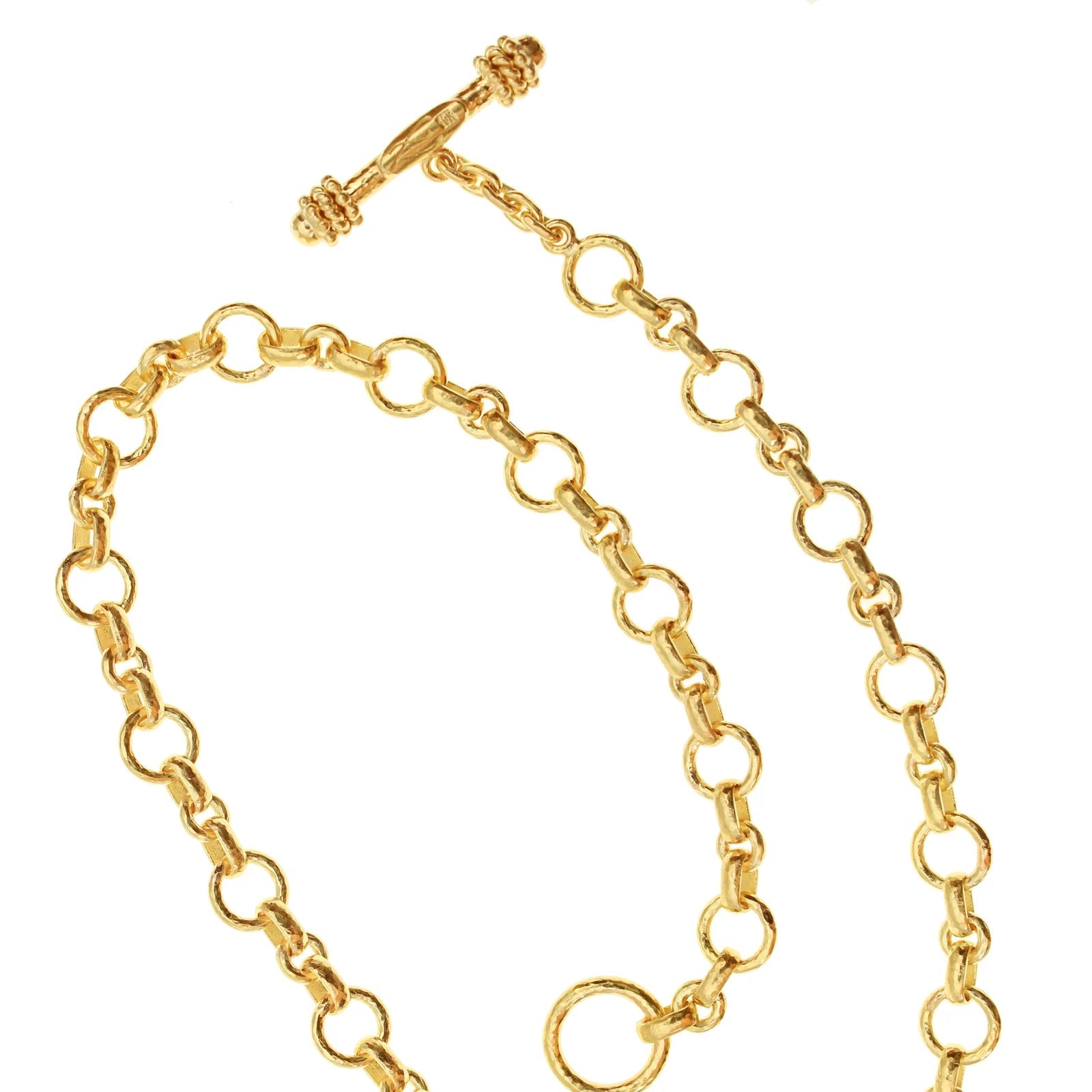 Elizabeth Locke Siena Link Necklace in 19k yellow gold