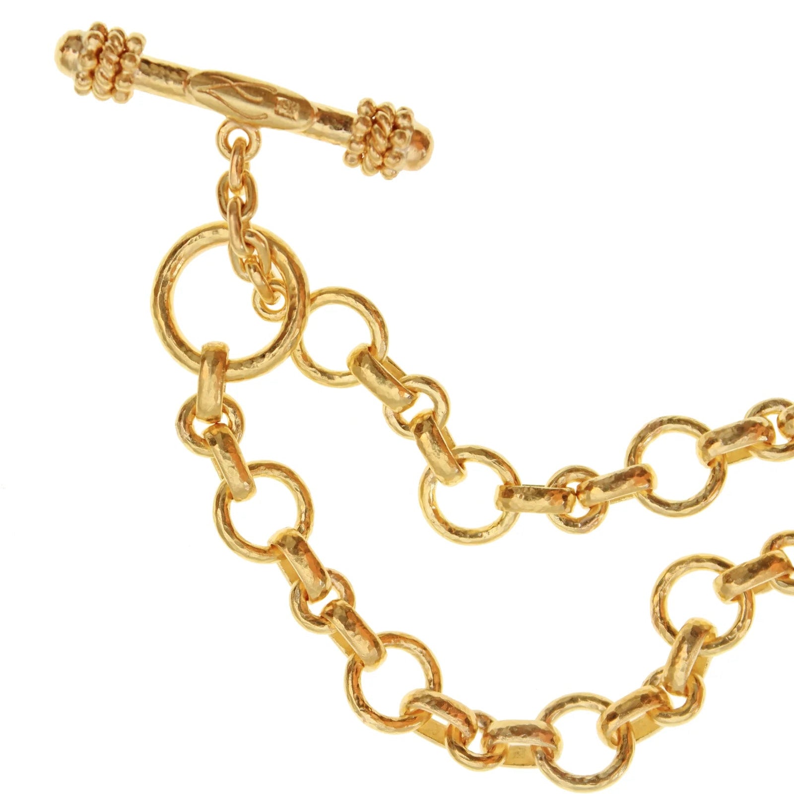 Elizabeth Locke Siena Link Necklace in 19k yellow gold