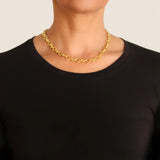Elizabeth Locke Siena Link Necklace in 19k yellow gold