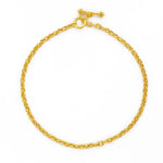 Elizabeth Locke Orvieto chain necklace in 19 yellow gold 