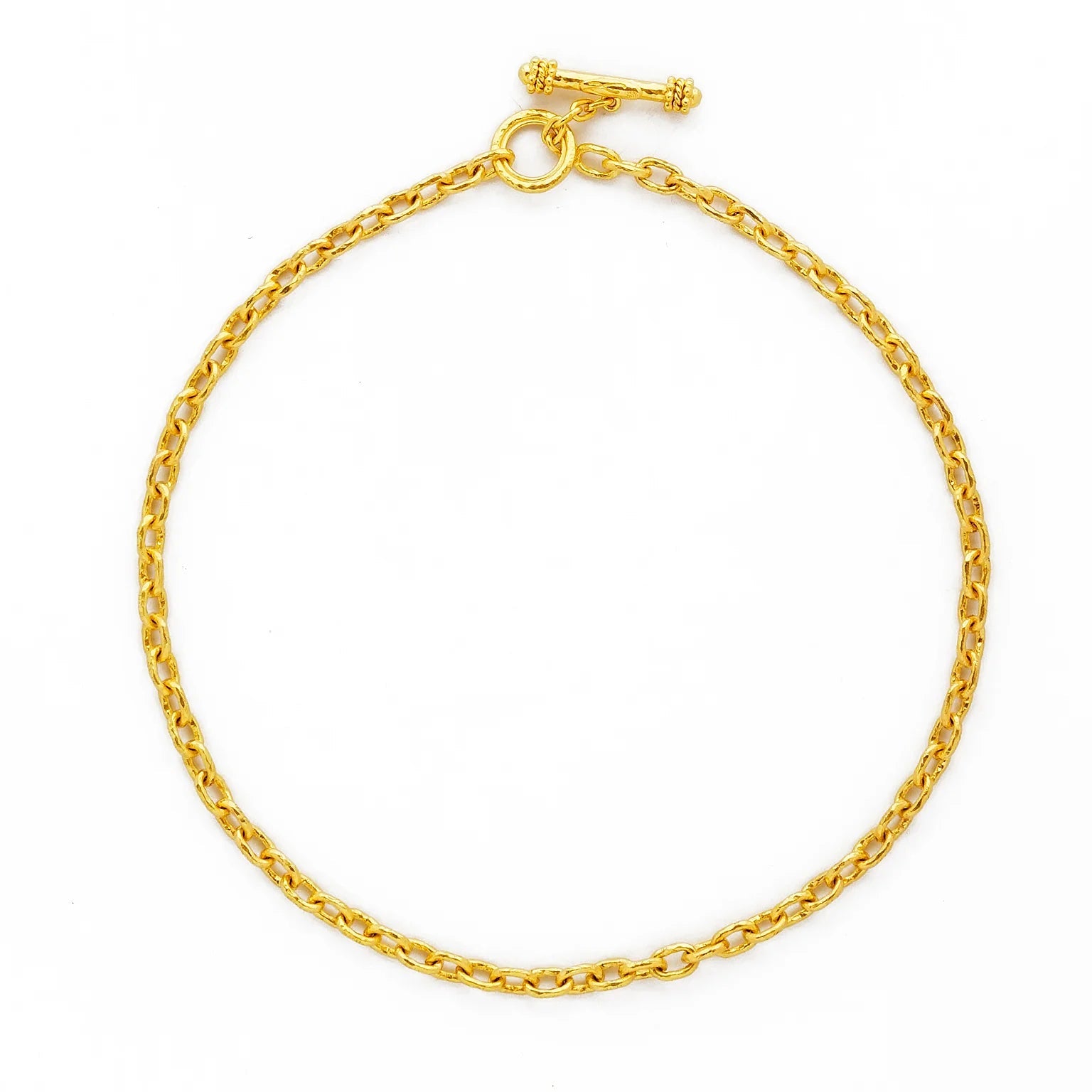 Elizabeth Locke Orvieto chain necklace in 19 yellow gold 