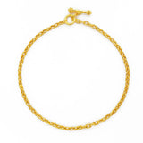 Elizabeth Locke Orvieto chain necklace in 19 yellow gold 