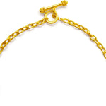 Elizabeth Locke Orvieto chain necklace in 19 yellow gold 