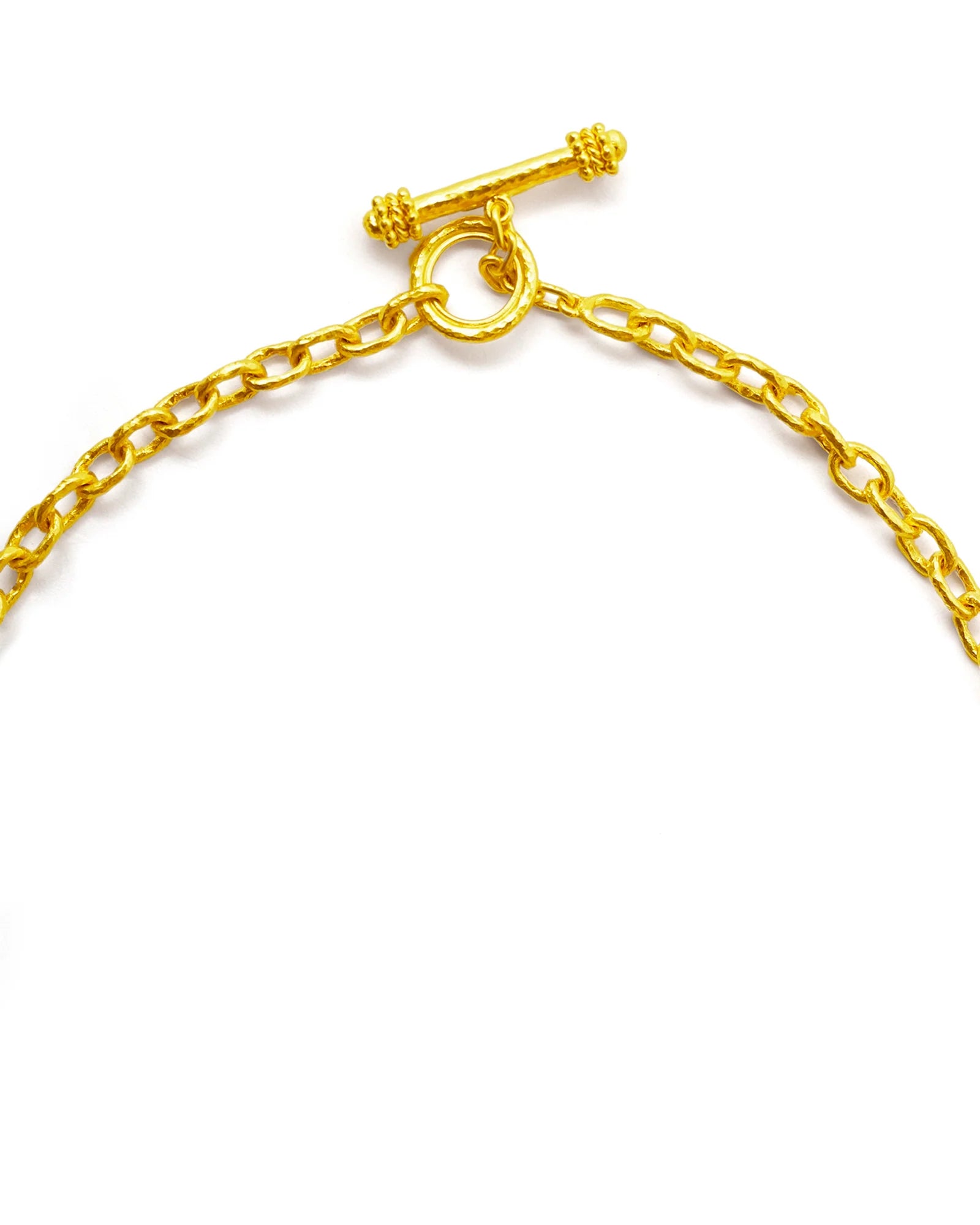 Elizabeth Locke Orvieto chain necklace in 19 yellow gold 