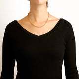 Elizabeth Locke Orvieto chain necklace in 19 yellow gold 