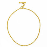 Elizabeth Locke Very Fine Gold Chain Necklace 