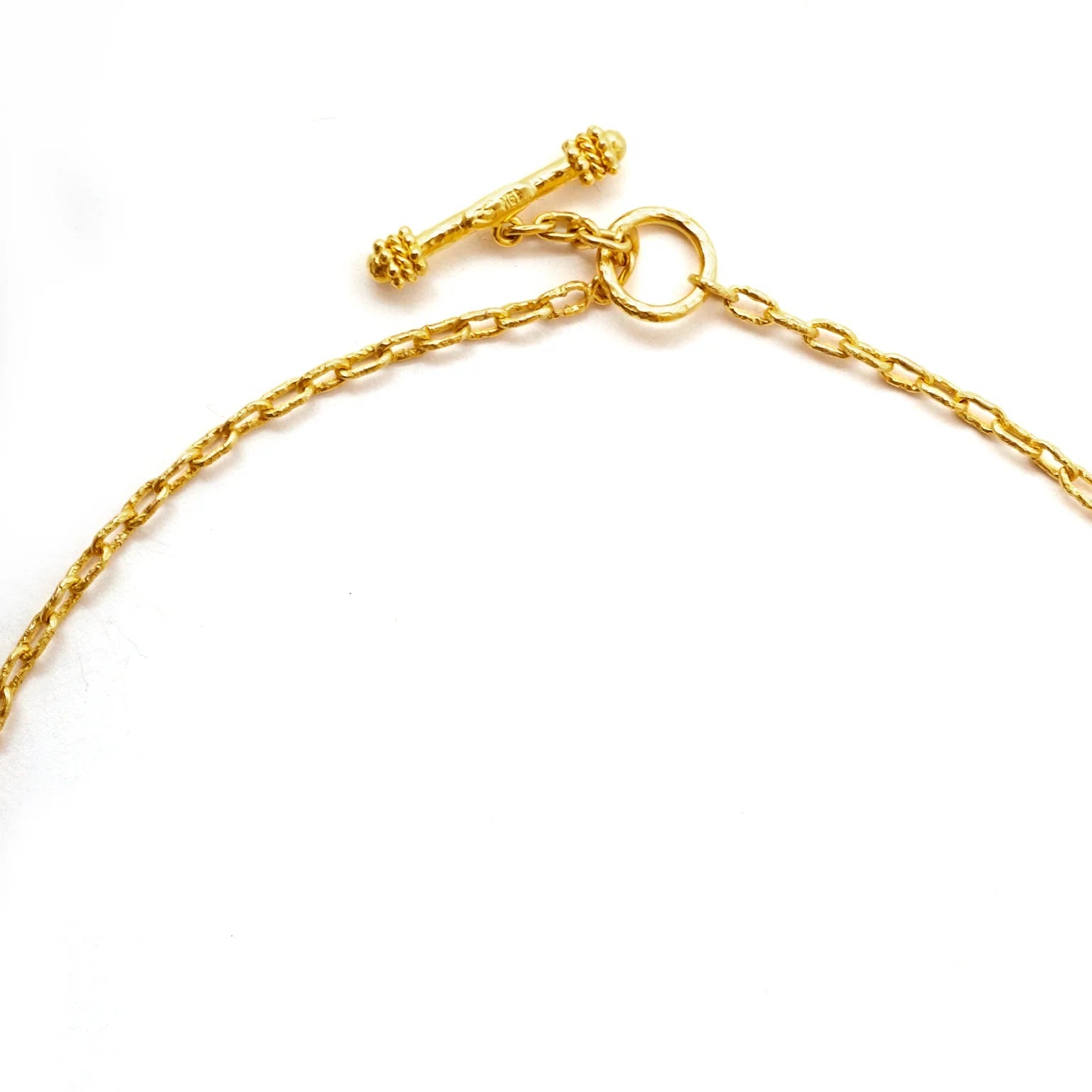 Elizabeth Locke Very Fine Gold Chain Necklace 