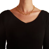 Elizabeth Locke 19K Yellow Gold Diamond 'Celtic' Link Necklace
