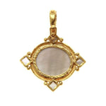 Back view of Elizabeth Locke designed Nile Cabochon Goddess with Chariot Pendant