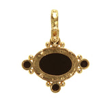 Elizabeth Locke Onyx Rearing Horse Pendant 