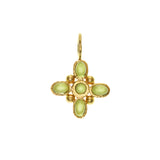 Elizabeth Locke Peridot Pendant with Jump Ring in 19k yellow gold