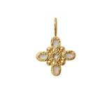 Elizabeth Locke Peridot Pendant with Jump Ring in 19k yellow gold