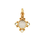 Elizabeth Locke Aquamarine Pendant in 19K yellow gold