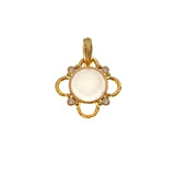 Mabe Pearl and Diamond in Wire Arches Pendant