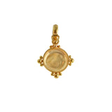 Elizabeth Locke Gold Round Pegasus Pendant
