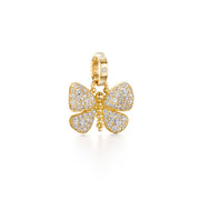 Temple St. Clair 18K Yellow Gold Snow Butterfly Diamond Pendant