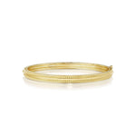 18K Yellow Gold Double Twist Row Bangle designed by Penny Preville