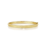 18K Yellow Gold Double Twist Row Bangle designed by Penny Preville