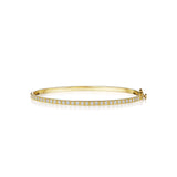 Petite gold bracelet with diamonds designed by Penny Preville