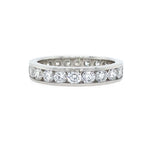round diamond channel set band