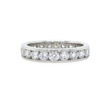 round diamond channel set band