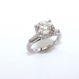 Platinum Round Brilliant Cut Diamond Ring