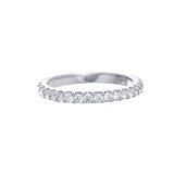 Shared prong set diamond eternity band 0.68 carat
