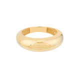 14K Yellow Gold Wide Dome Ring