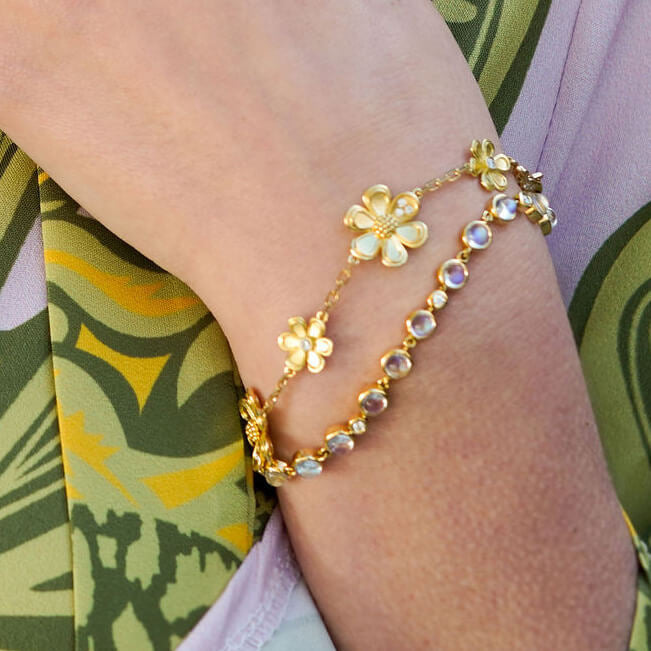 Temple St Clair bracelets on woman's wrist