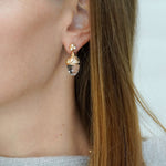 Close up of Temple St Clair Arcadia Amulet Earrings