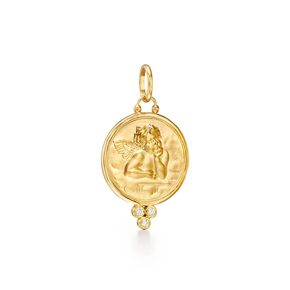 Temple St Clair Angel Pendnt with Diamonds
